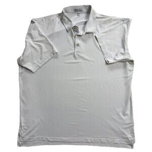 Peter Millar Summer Comfort Polo Shirt Men’s 2XL Blue, White, And Green Stripped